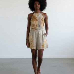 Combinaison Short Marty tie-dye Marron