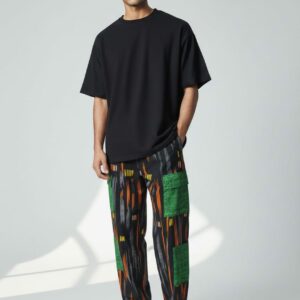 Pantalon Cargo Lucas tissus imprimé wax